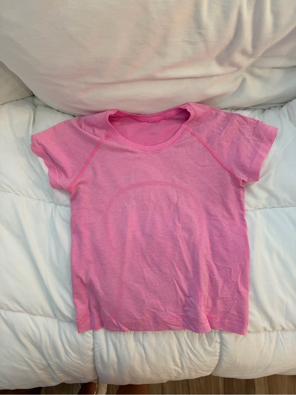 Lululemon Pink Swiftly Tech Short Sleeve Shirt Seamless Cropped